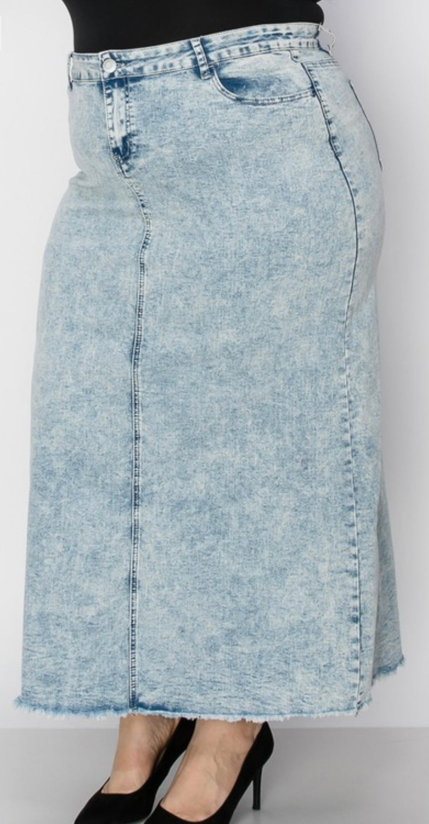 Maxi Denim Skirt XS-3XL