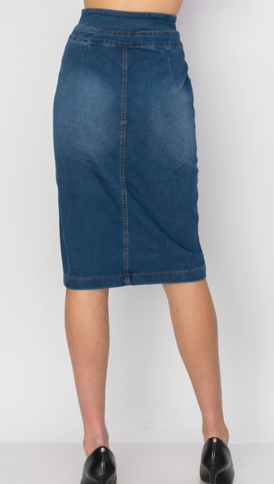 Midi Denim Skirt