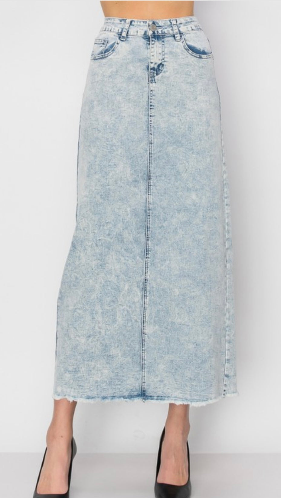 Maxi Denim Skirt XS-3XL