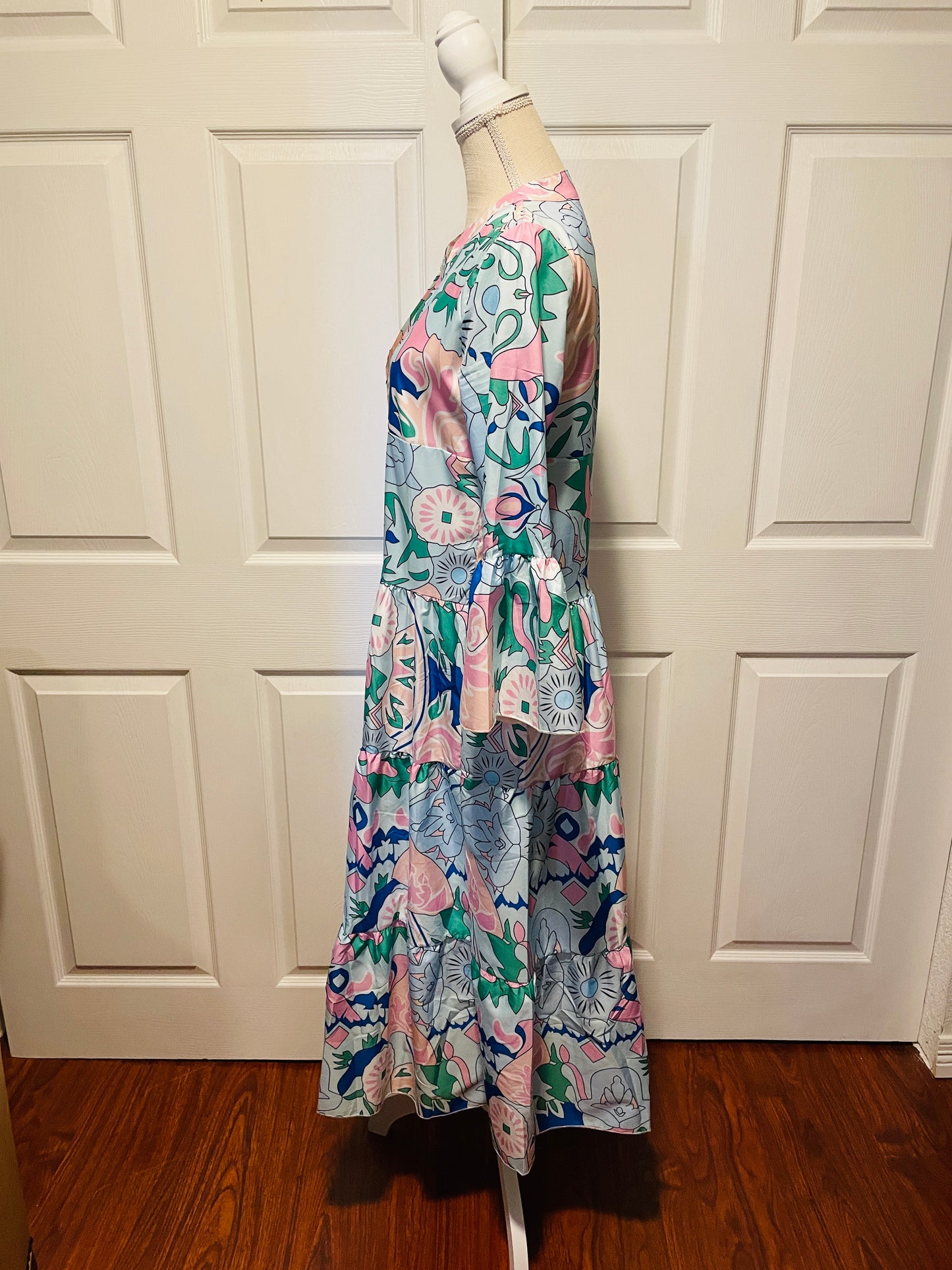 Multi V-neck Maxi Dress