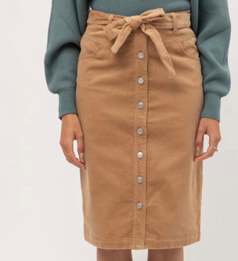 Corduroy Skirt